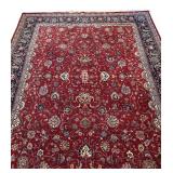 LL - Large Persian-Style Area Rug with Floral Pattern