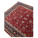 LL - Large Persian-Style Area Rug with Floral Pattern