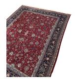 LL - Large Persian-Style Area Rug with Floral Pattern