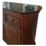 DR - Granite Top Sideboard Buffet Server Cabinet