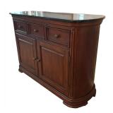 DR - Granite Top Sideboard Buffet Server Cabinet
