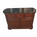 DR - Granite Top Sideboard Buffet Server Cabinet