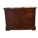 DR - Granite Top Sideboard Buffet Server Cabinet