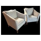 LR - Pair of Ethan Allen Upholstered Armchairs
