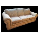 LL - Broyhill Upholstered Sofa with Rolled Arms