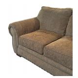 LL - Broyhill Upholstered Loveseat with Nailhead Trim