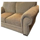 LL - Broyhill Upholstered Loveseat with Nailhead Trim