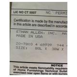 LR - Ethan Allen Rolled Arm Sofa / Couch Beige Upholstery