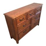 LL - Wooden 7-Drawer Dresser with Brass Handles