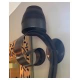 LR - Pair of Large Wall Mount Metal Candleholders