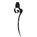 LR - Pair of Large Wall Mount Metal Candleholders
