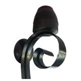 LR - Pair of Large Wall Mount Metal Candleholders