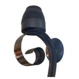 LR - Pair of Large Wall Mount Metal Candleholders