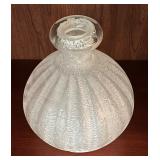 LR - Textured Clear Glass Vase