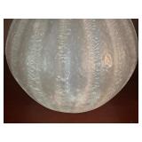 LR - Textured Clear Glass Vase