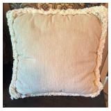 LL - Set of 4 Accent Pillows, Tapestry and Neutral Fringe