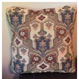 LL - Set of 4 Accent Pillows, Tapestry and Neutral Fringe