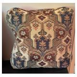 LL - Set of 4 Accent Pillows, Tapestry and Neutral Fringe