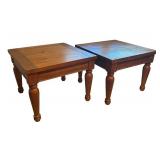 LL - Pair of Vintage Wood Side Tables
