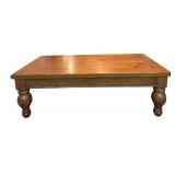 LL - Vintage Wooden Coffee Table with Turned Legs