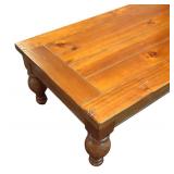 LL - Vintage Wooden Coffee Table with Turned Legs