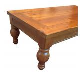 LL - Vintage Wooden Coffee Table with Turned Legs