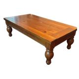LL - Vintage Wooden Coffee Table with Turned Legs