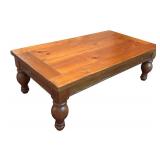 LL - Vintage Wooden Coffee Table with Turned Legs