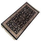 LR - Karastan Persian Renaissance Black Floral Rug