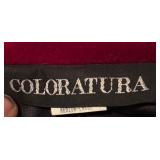 LL - Vintage Coloratura Wool Coat Size Medium-Large with Southwestern Pattern