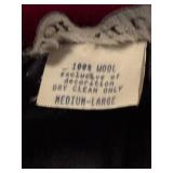 LL - Vintage Coloratura Wool Coat Size Medium-Large with Southwestern Pattern