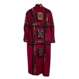 LL - Vintage Coloratura Wool Coat Size Medium-Large with Southwestern Pattern