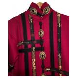 LL - Vintage Coloratura Wool Coat Size Medium-Large with Southwestern Pattern