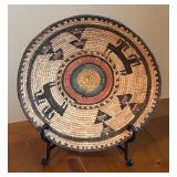 LL - Handwoven Decorative Basket with Stand
