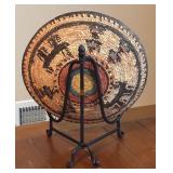 LL - Handwoven Decorative Basket with Stand