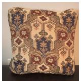 LL - Pair of Tapestry Accent Pillows with Vintage Pattern