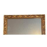 LL - Golden Framed Mirror with Ornate Detailing