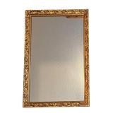 LL - Golden Framed Mirror with Ornate Detailing