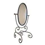 LL - Iron Tabletop Vanity Mirror with Scrolled Base
