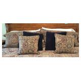 LL - King Size Bedding Set with Comforter, Four King Pillows, and Four Accent Pillows