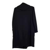 LL - Burberrys Black Wool Duffle Coat with Hood