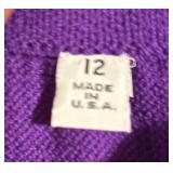 LL - St. John Collection Purple Jacket and Skirt Set Size 12