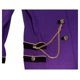 LL - St. John Collection Purple Jacket and Skirt Set Size 12
