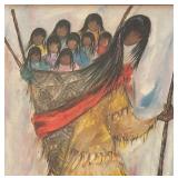 LL - "Indigenous Woman with Children" Print by De Grazia