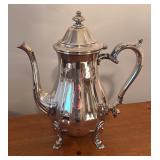 LL - Vintage Silver Plated Pot, Platter, Creamer Pitchers, Sugar Dish and More
