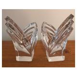 LL - Pair of Crystal Candle Holders