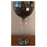 LL - Set of 3 Mosaic Glass Decorative Candle Holders