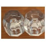 LL - Pair of Crystal Candleholders