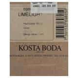 LL - Kosta Boda Limelight Gold Hurricane Candle Holder