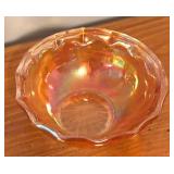 LL - Vintage Carnival and Depression Glass Compote, Bowl, and Basket Dish